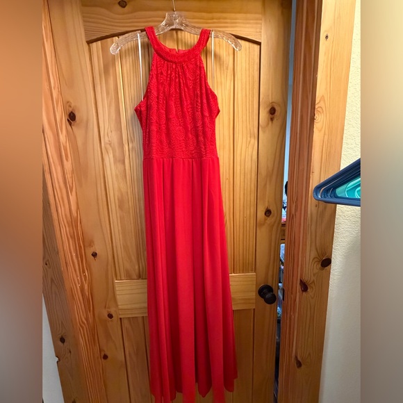 Dresses & Skirts - Dressystar Red Lace Formal Maxi Dress